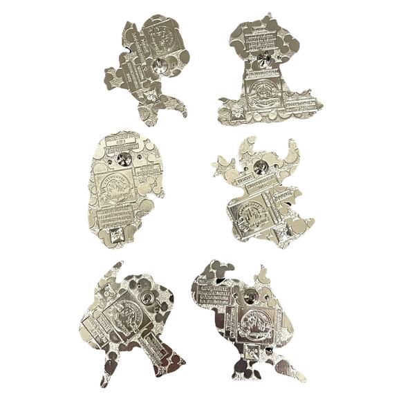COMPLETE With Chaser Disney Blue Characters WDW 2025 Hidden Mickey Pin Set of 6 - Picture 2 of 2